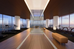 Gym glass stair detail